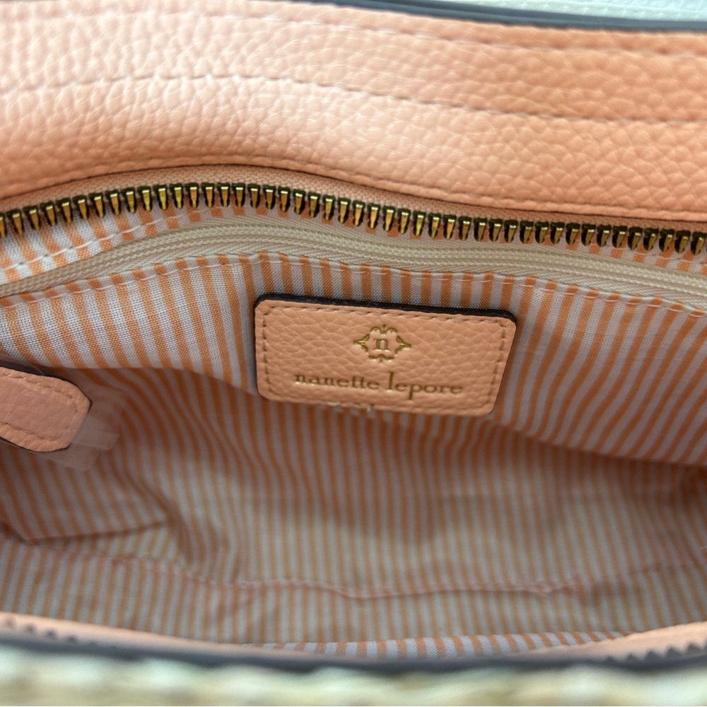 Nanette Lepore veagan leather peach color shoulder purse - Picture 6 of 7